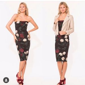 Samantha Eng Floral Cocktail Dress